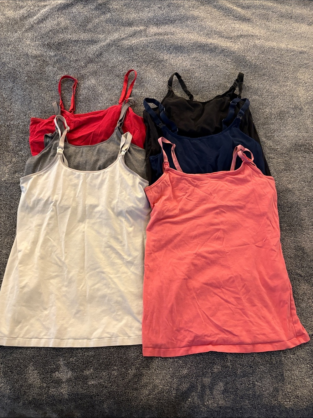 Women’s Size Small Nursing Breastfeeding Camisole Tank Top Bundle